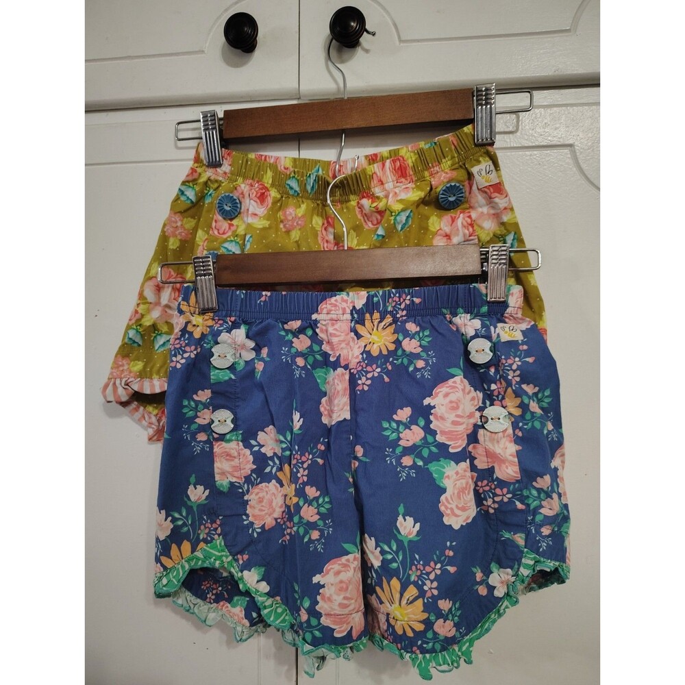 Wildflowers Clothing Girls Ruffles Paperbag Shorts Size 10 Lot Of 2